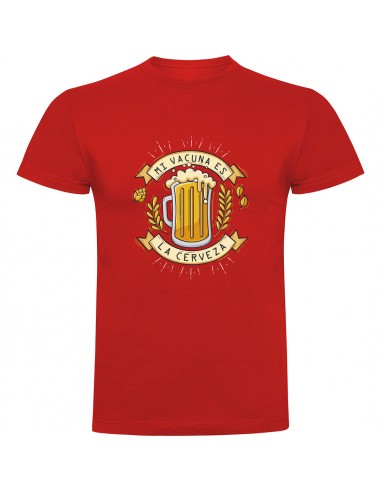 Camiseta mi vacuna es la cerveza