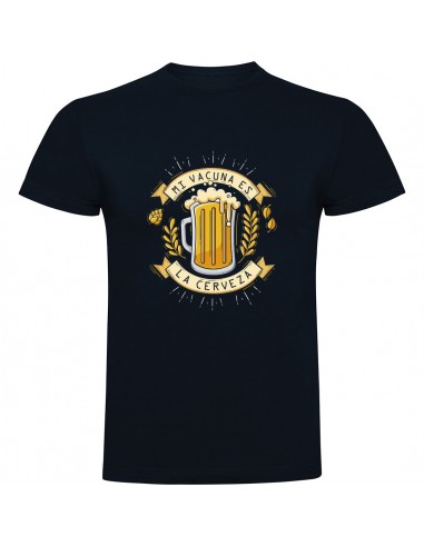 Camiseta mi vacuna es la cerveza