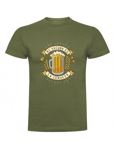 Camiseta mi vacuna es la cerveza