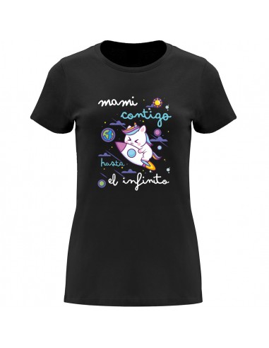 Camiseta mami contigo hasta el infinito