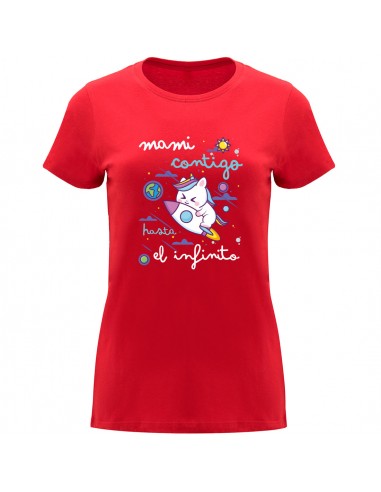 Camiseta mami contigo hasta el infinito