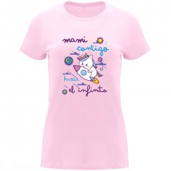 Camiseta mami contigo hasta el infinito