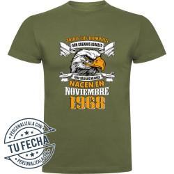 Camiseta todos los hombres son creados iguales, pero solo los mejores nacen en...