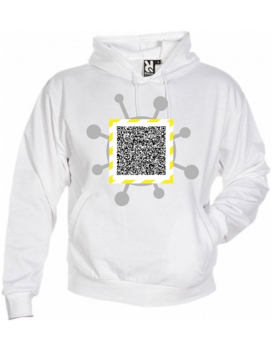 Sudadera capucha pasaporte COVID código QR