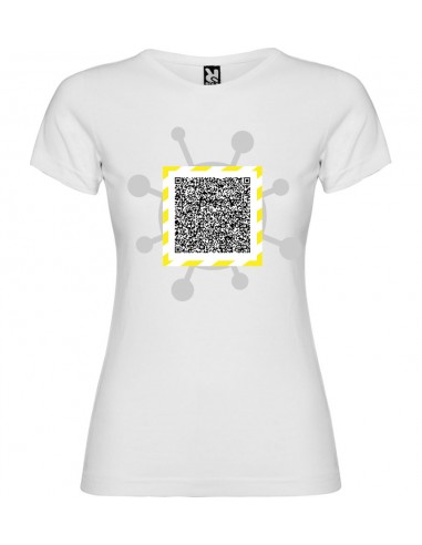 Camiseta mujer pasaporte COVID código QR